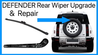 New Land Rover Defender Rear Door Wash Wiper Blade Change  Wiper Arm Upgrade [upl. by Atoel]