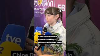 CHLOE DELAROSA y su 6 PUESTO en EUROVISIÓN JUNIOR  LOS40 [upl. by Calla]