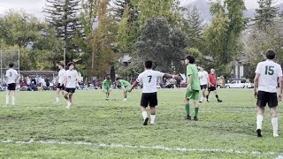 Video The Calistoga High boys soccer team exchanges highfives with Sonoma Academy and interacts [upl. by Oaoj482]