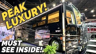 PEAK LUXURY multi million dollar Class A motorhome 2024 Prevost Marathon Coach [upl. by Anesuza]