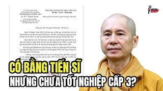 SỐC Thích Chân Quang Có Bằng Tiến Sĩ Nhưng Chưa Tốt Nghiệp Cấp 3 [upl. by Torbart227]