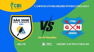 CAMPEONATO BRASILEIRO INTERCLUBES  VÔLEI MASC SUB 19  AIELPR X GNURS [upl. by Enida687]