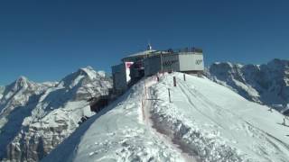 Views from the James Bond Walk of Fame at Piz Gloria [upl. by Finnegan]