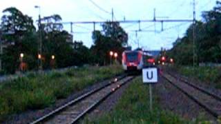 Xtrafik regional train from Gävle and Hudiksvall just terminated at Sundsvalls Västra station [upl. by Ashleigh875]