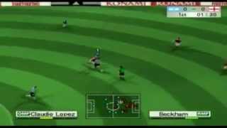 Pro Evolution Soccer 4 PS2 Gameplay [upl. by Standice134]