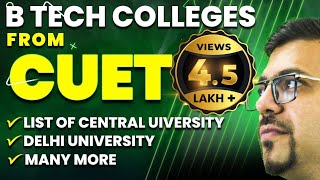 Btech Colleges from CUET 2023  Fees Salary Package Subject Selection  Harsh Sir Vedantu Math [upl. by Nasas]