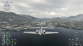 DESAFÍOS DE ATERRIZAJE  ÉPICO  LUGANO  SUIZA  CESSNA CITATION CJ4  MSFS 2020 [upl. by Anauqal16]