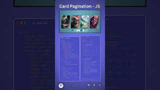 Card pagination tutorial htmlcssjspagination [upl. by Enileda]