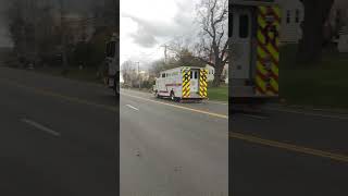 Solvay Fire Rescue Co 11 RespondingUSING FOUR SIRENS [upl. by Atinniuq511]