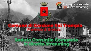 Consiglio comunale di Gardone Val Trompia di giovedì 28 luglio 2022 ore 1900 [upl. by Leasia]