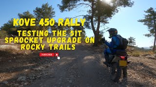 Testing the Kove 450 Rally 51T Sprocket Upgrade on Rocky Trails [upl. by Hseyaj769]