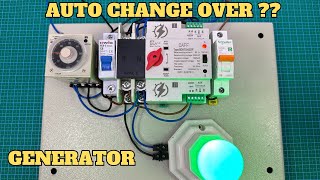 AUTOMATIC CHANGE OVER SWITCH FOR GENERATOR WITH DELAY TIMER [upl. by Ahseki]