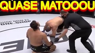 MARCUS BUCHECHA TRATORIZOU SEU OPONENTE NA ESTREIA DO MMA  FOI UM ABSURDO [upl. by Yahsed291]