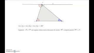 Suma masurilor unghiurilor unui triunghi Demonstratie in Geogebra [upl. by Onaicul]