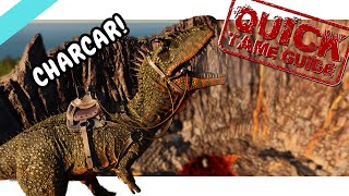 How To Tame A Carchar Everything You Need To Know Carcharodontosaurus Ark Ascended [upl. by Inahs]