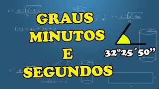 Transformação entre GRAUS MINUTOS E SEGUNDOS [upl. by Hgielsel]