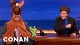 quotWar Horsequot Oscar Nominee ReEnactment  CONAN on TBS [upl. by Hcirteid]