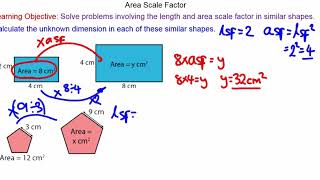 Area Scale Factor  GCSE Maths  Mr Mathematics [upl. by Pantin218]