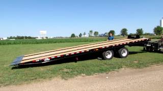 TrailEze Railroad Slide Axle Trailer Operation  TE401PSA RR [upl. by Sug]