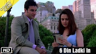 6 Din ladki In  Comedy Scene  Kal Ho Naa Ho  Shahrukh Khan Saif Ali Khan amp Preity Zinta [upl. by Ennayram]