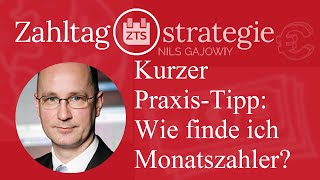 Kurzer PraxisTipp Wie finde ich Monatszahler [upl. by Adnwahsor]