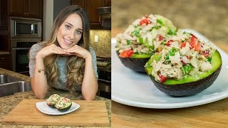 Aguacate Relleno de Atún  Receta Rápida y Alta en Proteina [upl. by Henryson933]