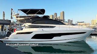 173M Fairline Squadron 50 2023 Yacht Walkaround [upl. by Kinimod331]