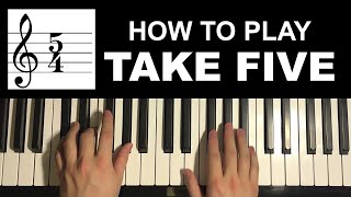 How To Play  Dave Brubeck  Take Five Piano Tutorial Lesson [upl. by Kayley759]