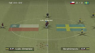 PES 2006  Friendly Match  Chile vs Sweden [upl. by Goddord668]