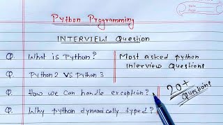 Python Interview Questions  Learn Coding [upl. by Ephram]