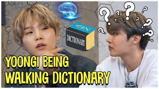 This Is Yoongis Endless Well Of Random Information  Walking Dictionary  BTS Min Yoongi [upl. by Trocki]