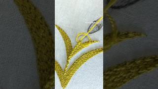 Excellent Leaf Embroidery Work for Beginners embroidery [upl. by Aborn991]