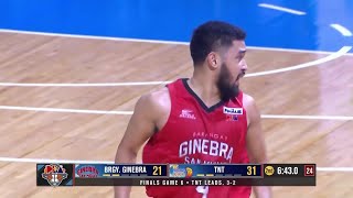 RJ Abarrientos SCORES 18 PTS for Brgy Ginebra vs TNT in Q2 PBA Season 49 Governors Cup Finals [upl. by Ikkir]