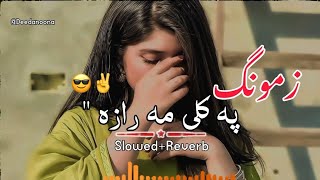 Zamug Pa Kali Ma Raza 🥰  Slowed And Reverb  Pashto New Song  Deedanoona [upl. by Butte]