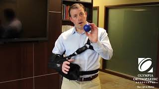 Dr Trent McKay Tutorial On Using a Sling After Shoulder Surgery [upl. by Jamnes]