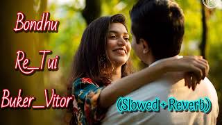 🔴BondhuReTuiBukerVitorBanglaLofiBangla Slowed and Reverb Song love trending bangla [upl. by Atteuqehs]