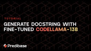 LLM Finetuning Tutorial Generate Docstring with Finetuned CodeLlama13b [upl. by Etteiluj641]