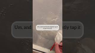 How to patch wall with spackle before painting [upl. by Aicre]