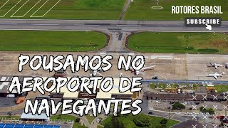 Pousando De Helicóptero No Aeroporto De Navegantes [upl. by Gelman]