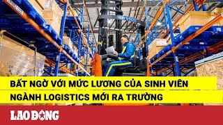 Bất ngờ với mức lương của sinh viên ngành Logistics mới ra trường  Báo Lao Động [upl. by Jonette492]