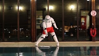 Stormtrooper falls in a pool [upl. by Tlevesor]