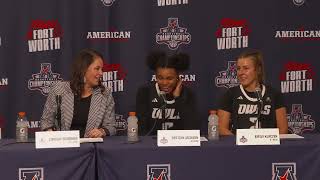 American Womens Basketball Championship Game 9 Press Conference  Rice [upl. by Sallyanne]