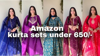 ✨Affordable wedding ✨Kurta Sets Under Budget  Amazon Kurta Sets [upl. by Hayidah]