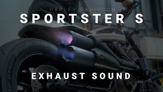 HarleyDavidson Sportster S Exhaust Sound by Cobra Sport Exhausts  Aggressive Sound and Performance [upl. by Deborath]