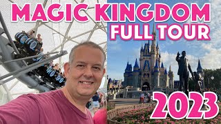 Magic Kingdom Full Tour 2023  Walt Disney World Theme Park Guides [upl. by Ihsorih]