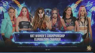 WWE 2K24 Lee VS Xia Ava Zoey Valhalla Kai Elm Chamber Match NXT Womens Tittle [upl. by Sherj]