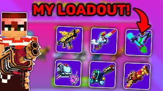 Get the BEST weapons NOW in Pixel Gun 3D My OFFICIAL TOP 10 LOADOUT [upl. by Devehcoy105]