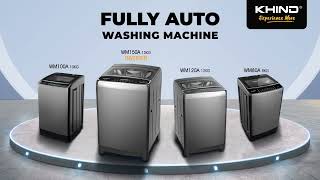 KHIND 15kg Fully Auto Washing Machine with INVERTER Technology WM150A  Laundry Made Easy✨ 15 sec [upl. by Ezmeralda525]