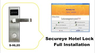 How to Install Secureye RFID Hotel Door Lock ELKTROZ PRIVATE LIMITED [upl. by Hardin264]