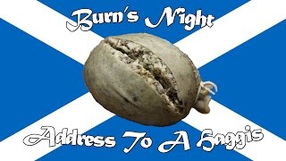 Address To A Haggis  Burns Night 2017 [upl. by Oinotna991]